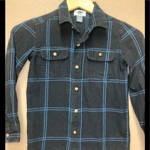 Old Navy button down flannel Sz 6/7
